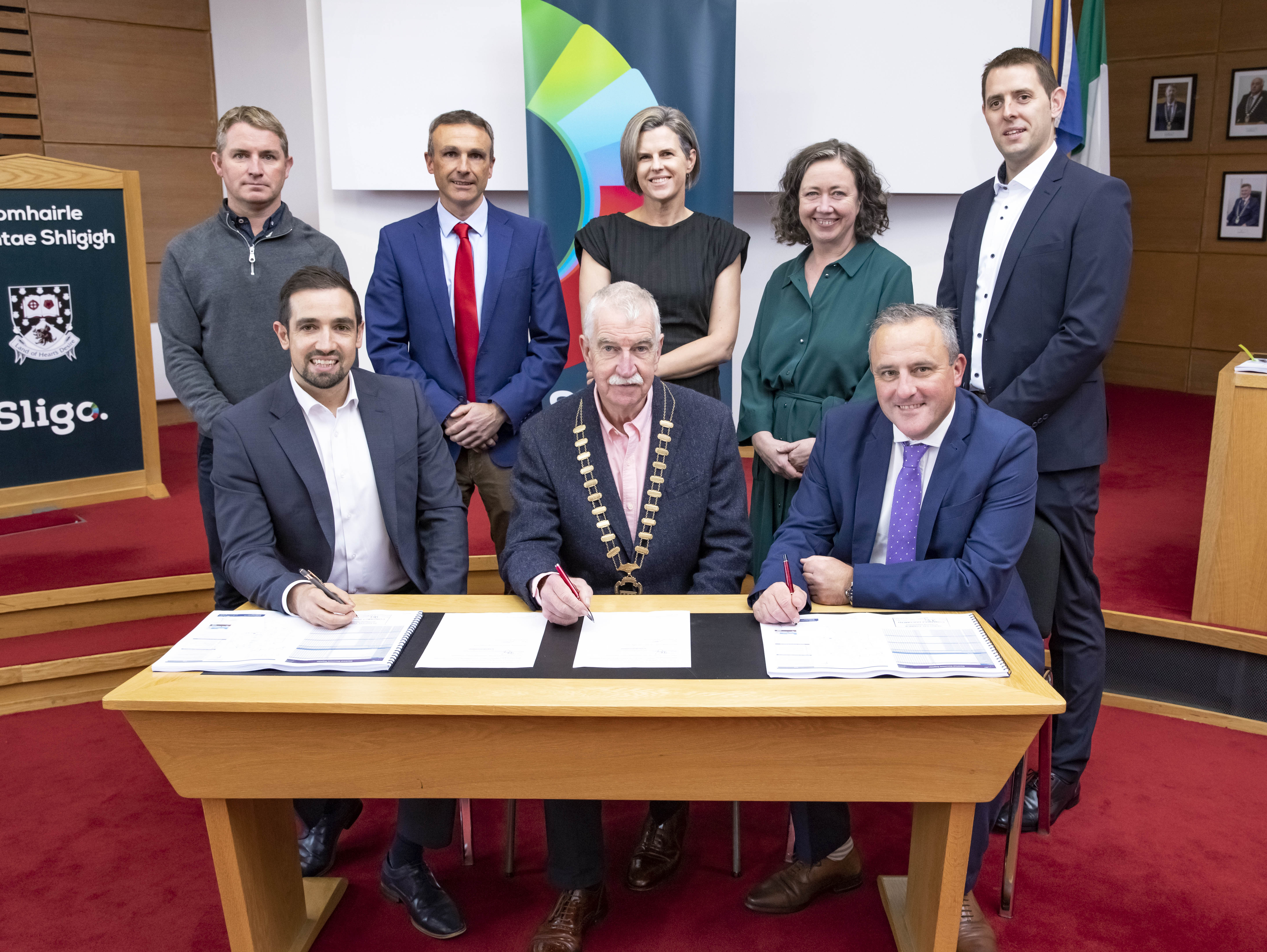 Contract signing for 39 new homes at Camross, Ballymote 